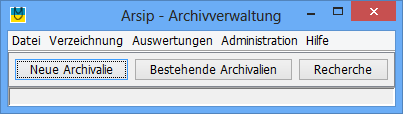 Menü - Häufige Funktionen zusätzlich über Buttons zugänglich