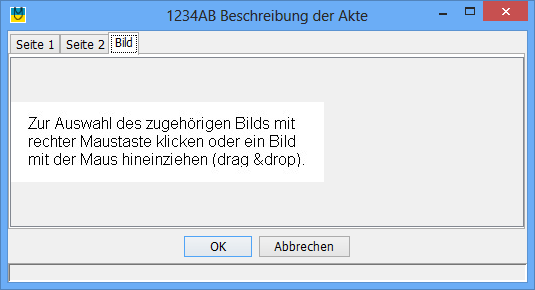 Eigenschaften von Archivalien, Bild-Zuordnung