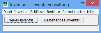 Menü der Inventarverwaltung